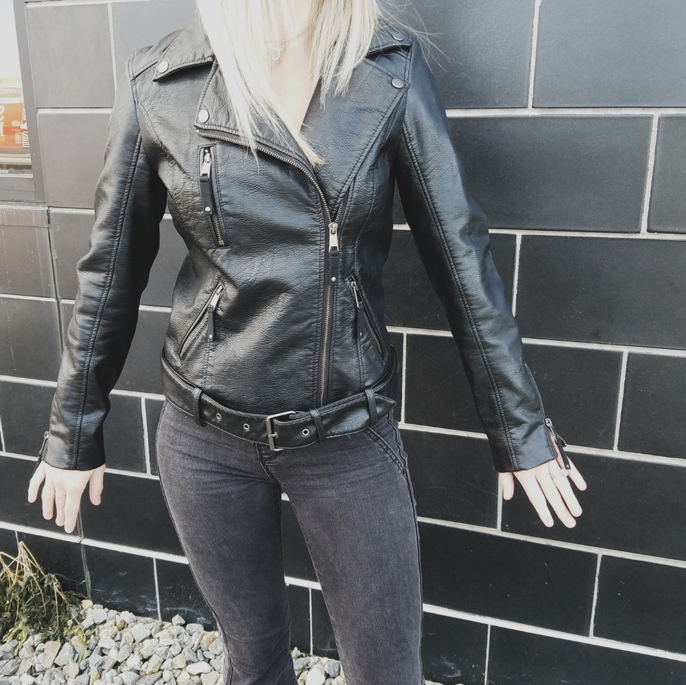 Premium H&M Moto Leather Jacket